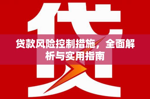 霞浦贷款风险控制措施，全面解析与实用指南