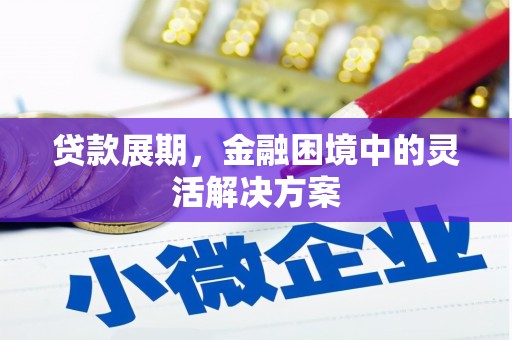 霞浦贷款展期，金融困境中的灵活解决方案