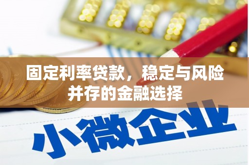 霞浦固定利率贷款，稳定与风险并存的金融选择