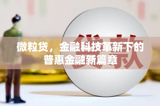 霞浦微粒贷，金融科技革新下的普惠金融新篇章