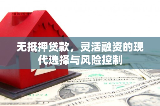 霞浦无抵押贷款，灵活融资的现代选择与风险控制