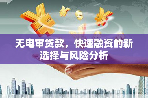 霞浦无电审贷款，快速融资的新选择与风险分析