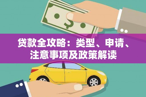 霞浦贷款全攻略：类型、申请、注意事项及政策解读